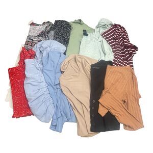 Women's Shein Crop Tops Size M Medium Assorted Styles Blouse Shirts Bundle of 11